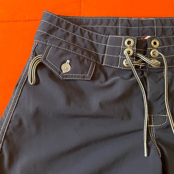 Birdwell Beach Shorts Womens Size 0 Blue Britches Boardshort Stretch - Picture 5 of 7